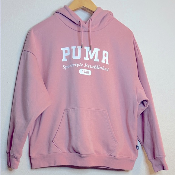 Puma Dusty Pink Sportstyle Hoodie - Picture 1 of 6